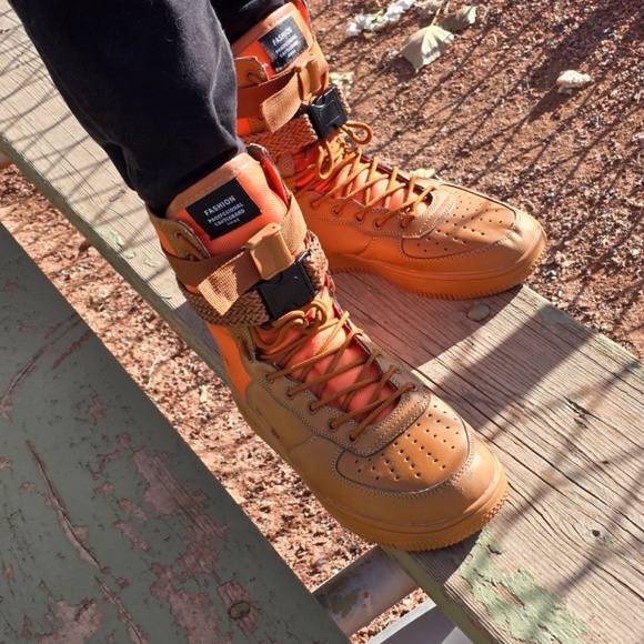 Custom hightops, size 11 (BRAND NEW ONLY WORN A FEW TIMES BEFORE SNOW) - Picture 2 of 3